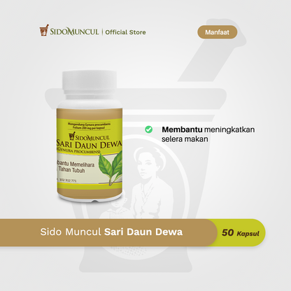 Sido Muncul Herbal Sari Daun Dewa 30’s - Helps Maintain Body Immunity