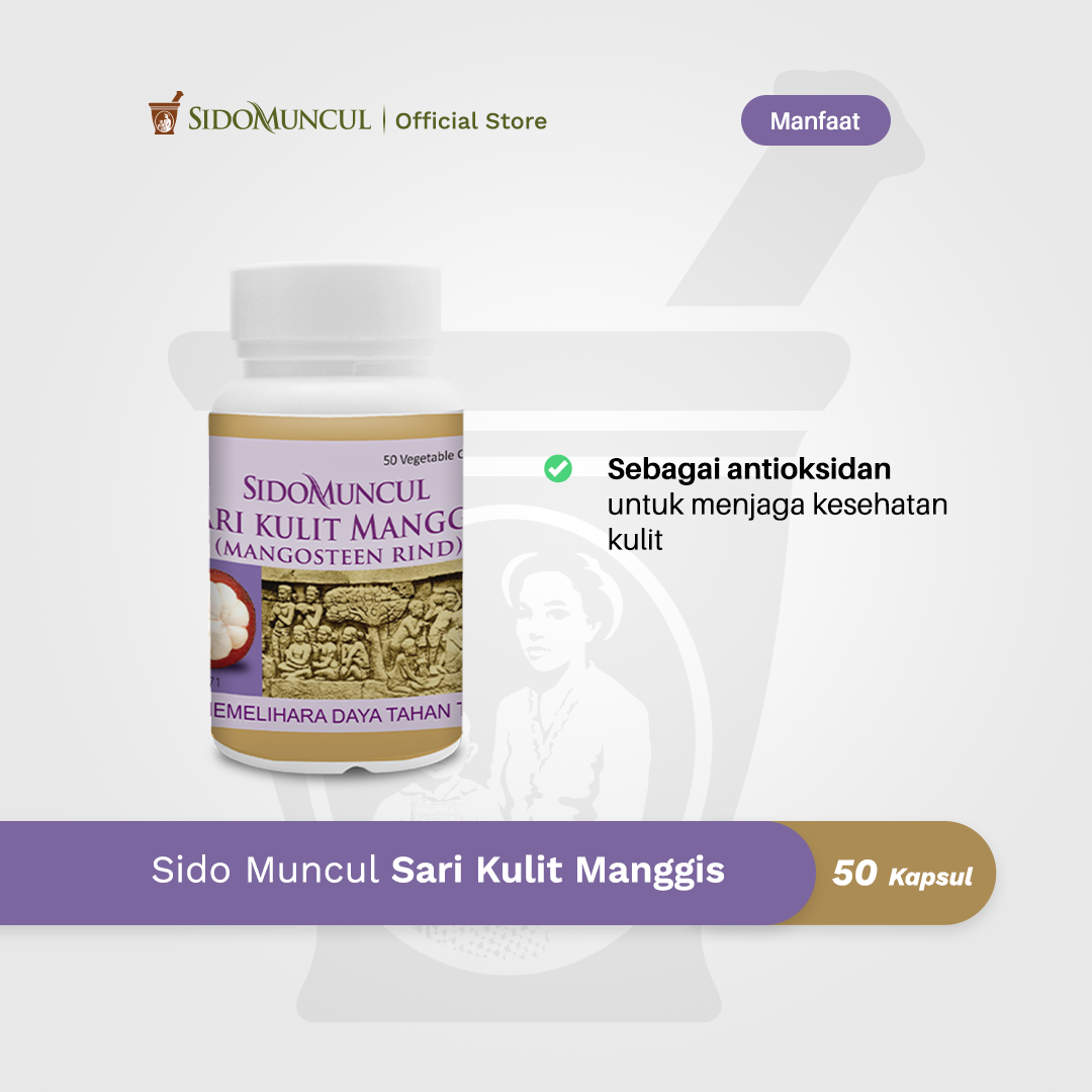 Sido Muncul Mangosteen Peel Extract 50 capsules - Antioxidant for Immune Support