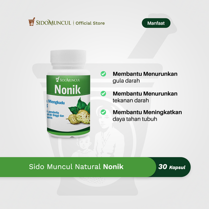 Sido Muncul Nonik 30 Herbal Capsules - Helps Relieve Diabetes and Helps Maintain Health
