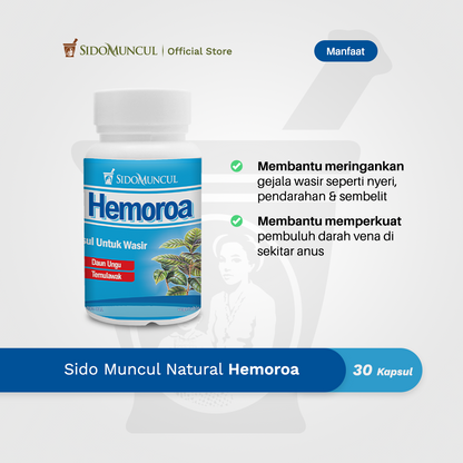 Sido Muncul Herbal Hemoroa 30 Capsules - Hemorrhoids