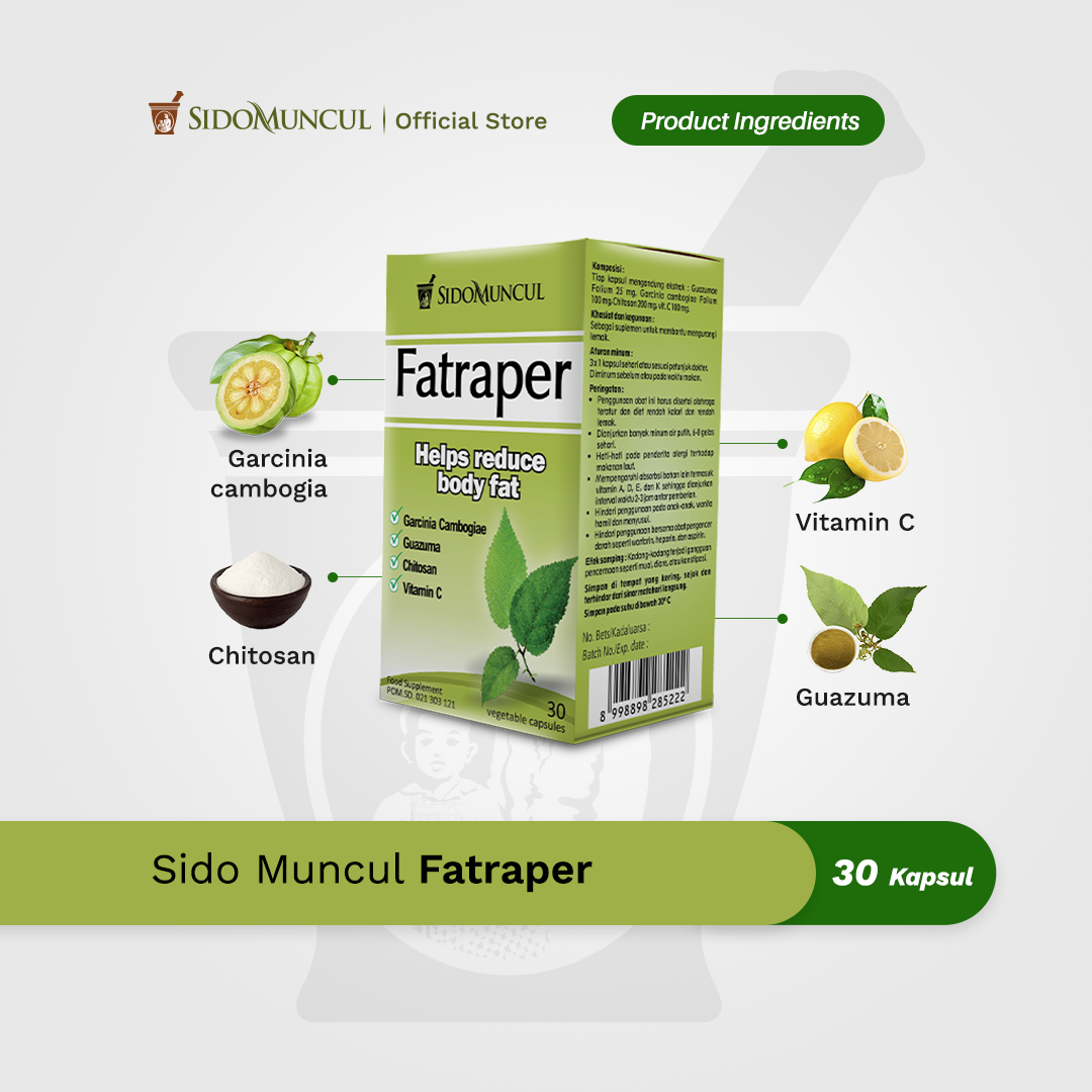 Sido Muncul Fatraper 30 Kapsul - Membantu Mengurangi Lemak Tubuh