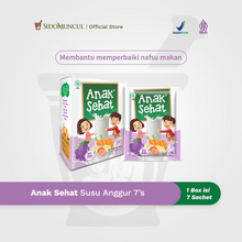 Anak Sehat Grape-Flavored Milk 1 Box of 7 Sachets - Helps Improve Appetite