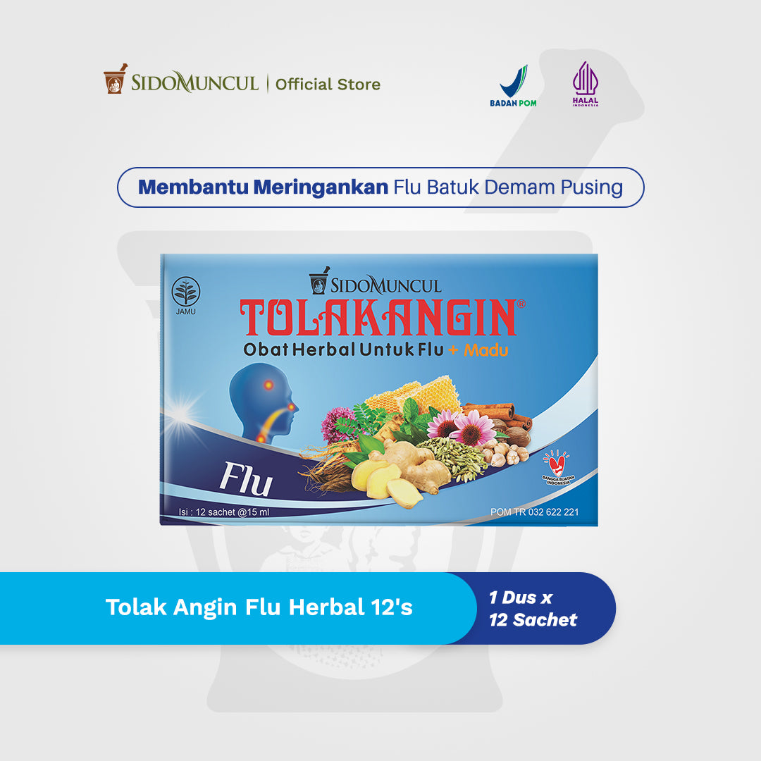 Tolak Angin Flu 12's Mengatasi Flu Gejala Pilek Batuk Demam Pusing