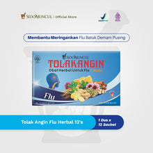Tolak Angin Flu 12's Relieves Flu, Cold Symptoms, Cough, Fever, and Dizziness