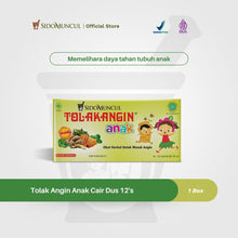 Tolak Angin Anak Liquid Box of 12 for Common Cold, Bloating, and Nausea