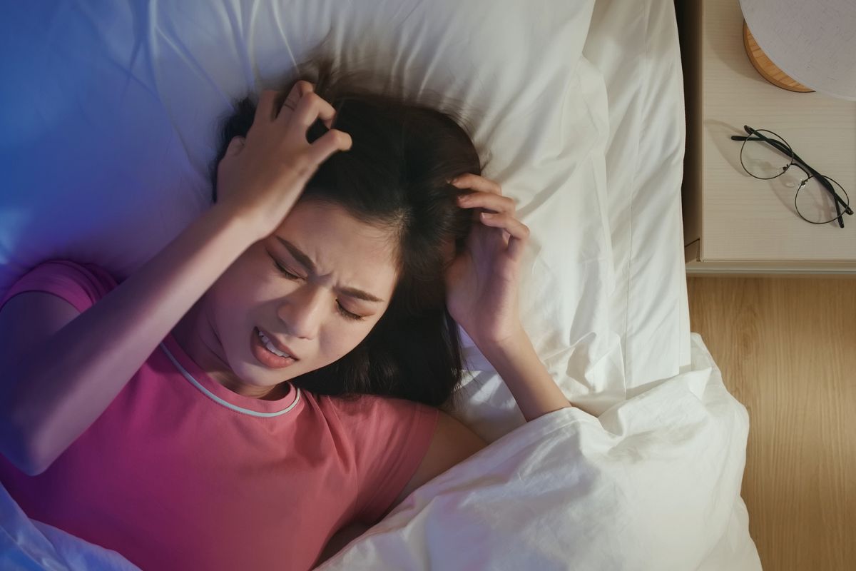 Seorang wanita tidak bisa tidur