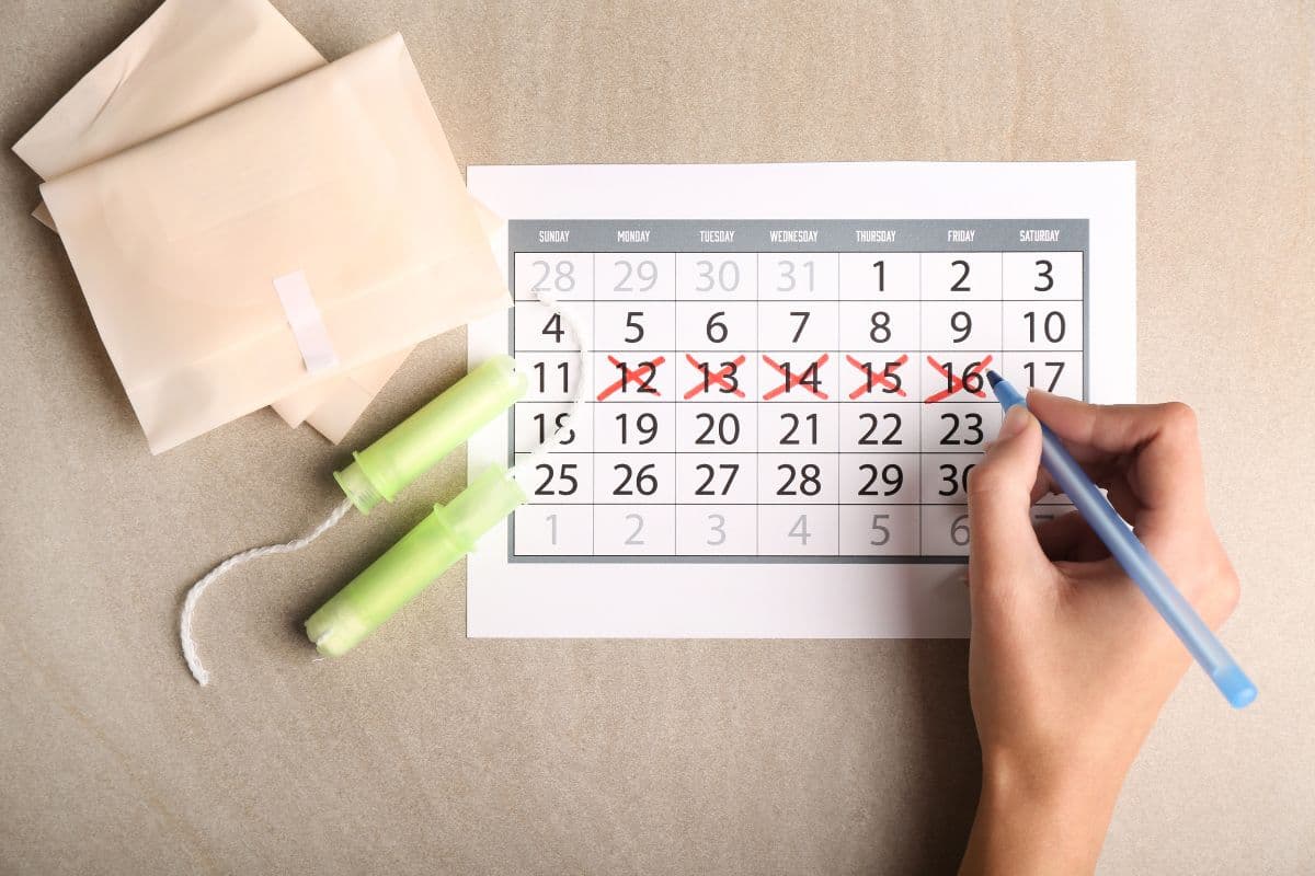 Jadwal datang bulan di kalender