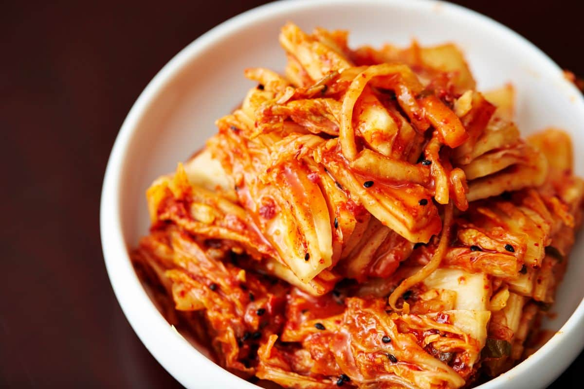 Kimchi di dalam mangkuk