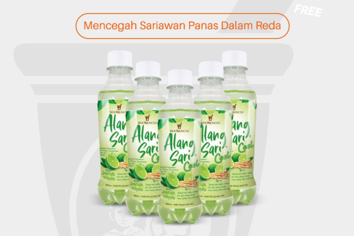 5 botol alang sari cool jeruk nipis sidomuncul