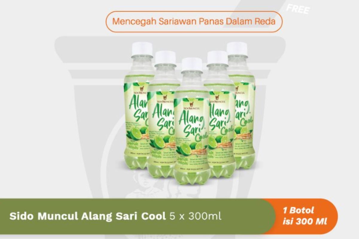 5 botol alang sari cool jeruk nipis