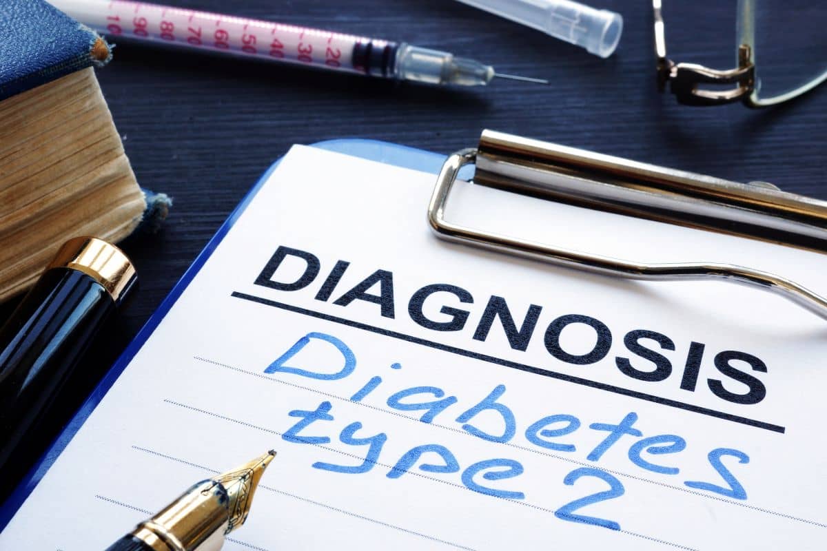 Kertas diagnosa bertuliskan diabetes tipe 2