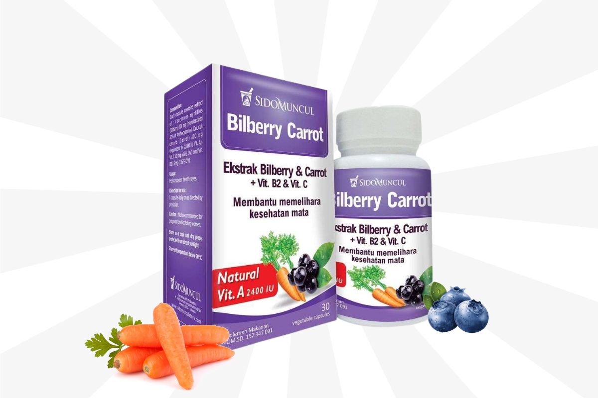 Produk Sido Muncul Herbal Bilberry Carrot