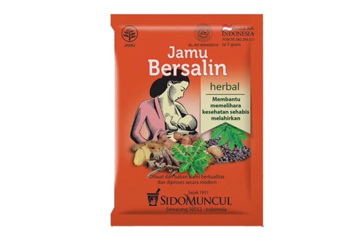 Kemasan Sido Muncul Jamu Bersalin Herbal