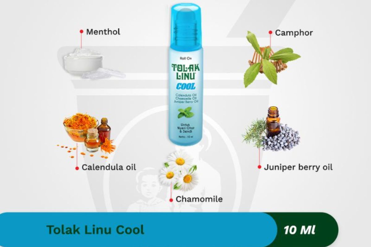 tolak linu cool dan bahan-bahannya