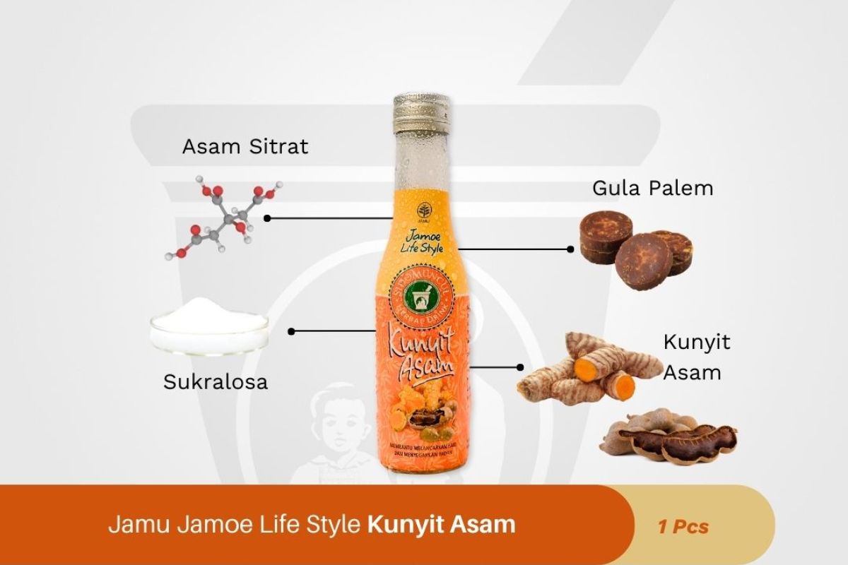 Bahan penyusun Jamoe Lifestyle Kunyit Asam