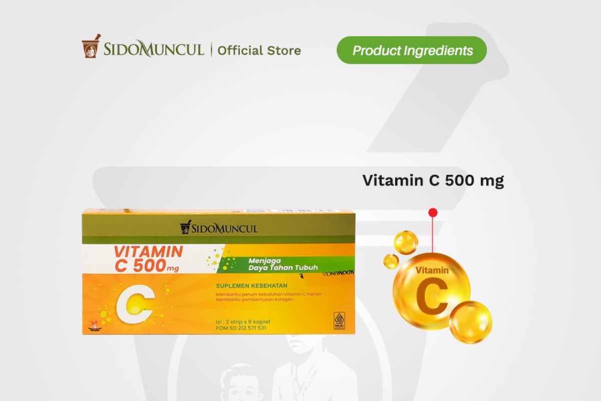 produk Sido Muncul Natural Vit C 500mg dan komposisinya