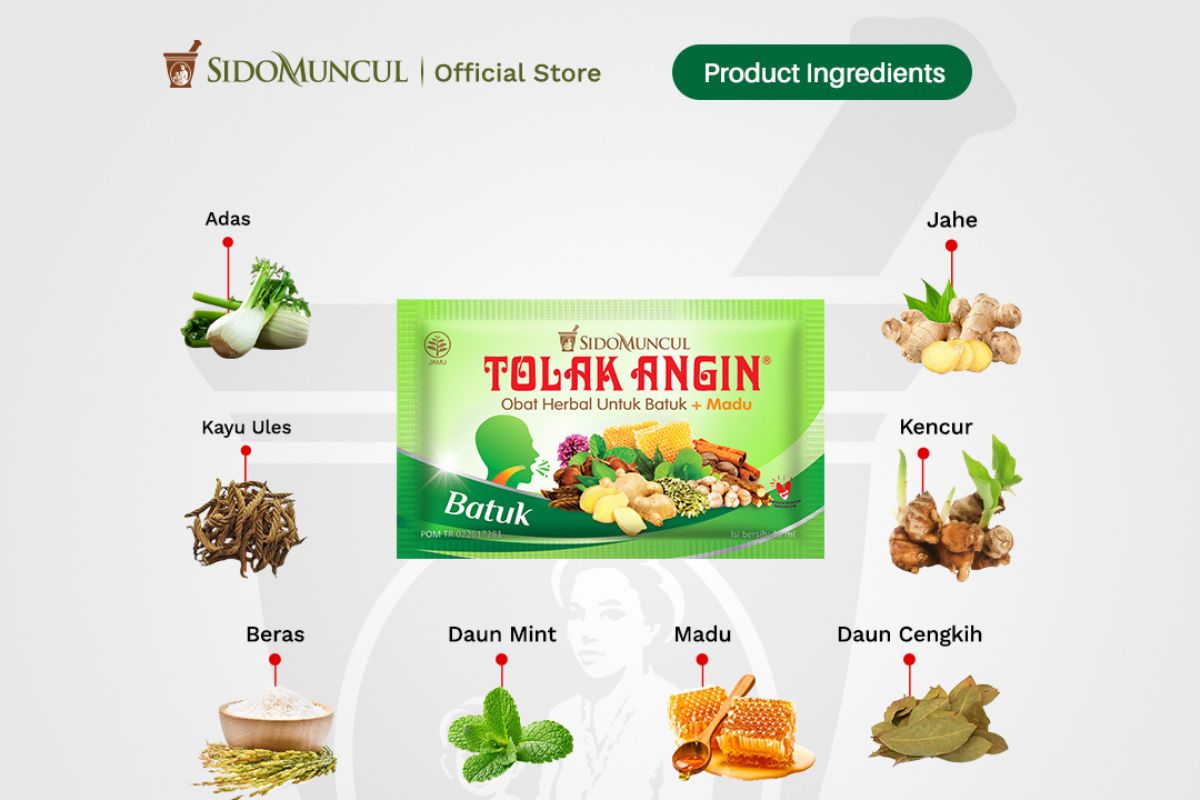 produk Tolak Angin Batuk dan komposisinya