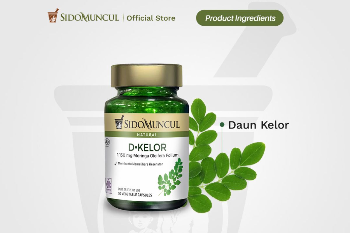 produk Sari Daun Kelor dan komposisinya