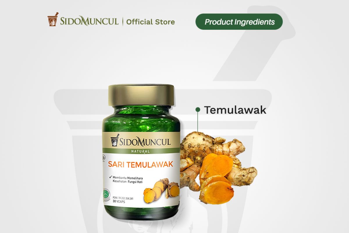 produk Sari Temulawak dan komposisinya