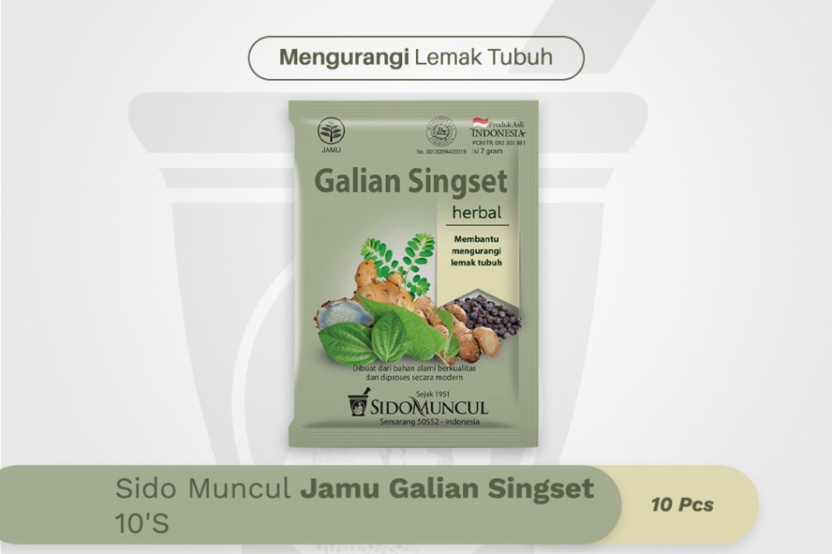 Kemasan Sido Muncul Jamu Galian Singset