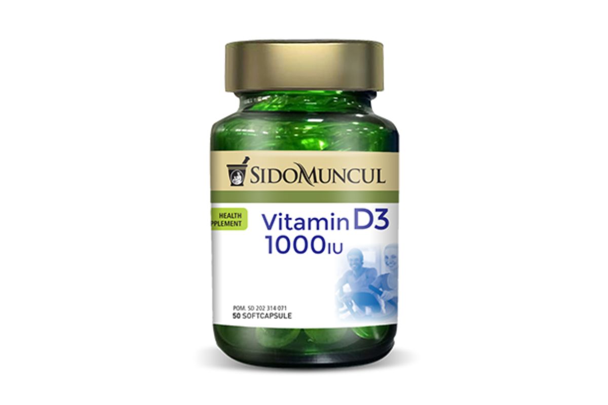 Kemasan Sido Muncul Vitamin D3 1000 IU